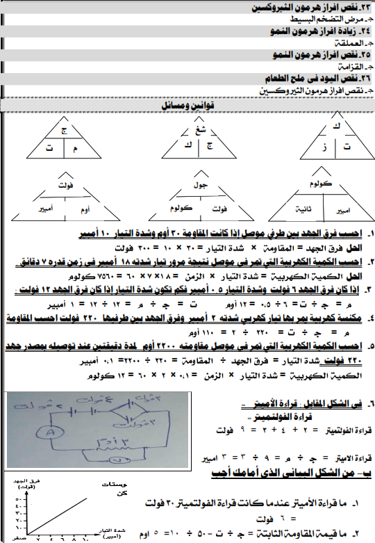 مراجعة نهائية علوم تالته اعدادي5